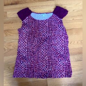 Tank with Unique Woven Shoulders